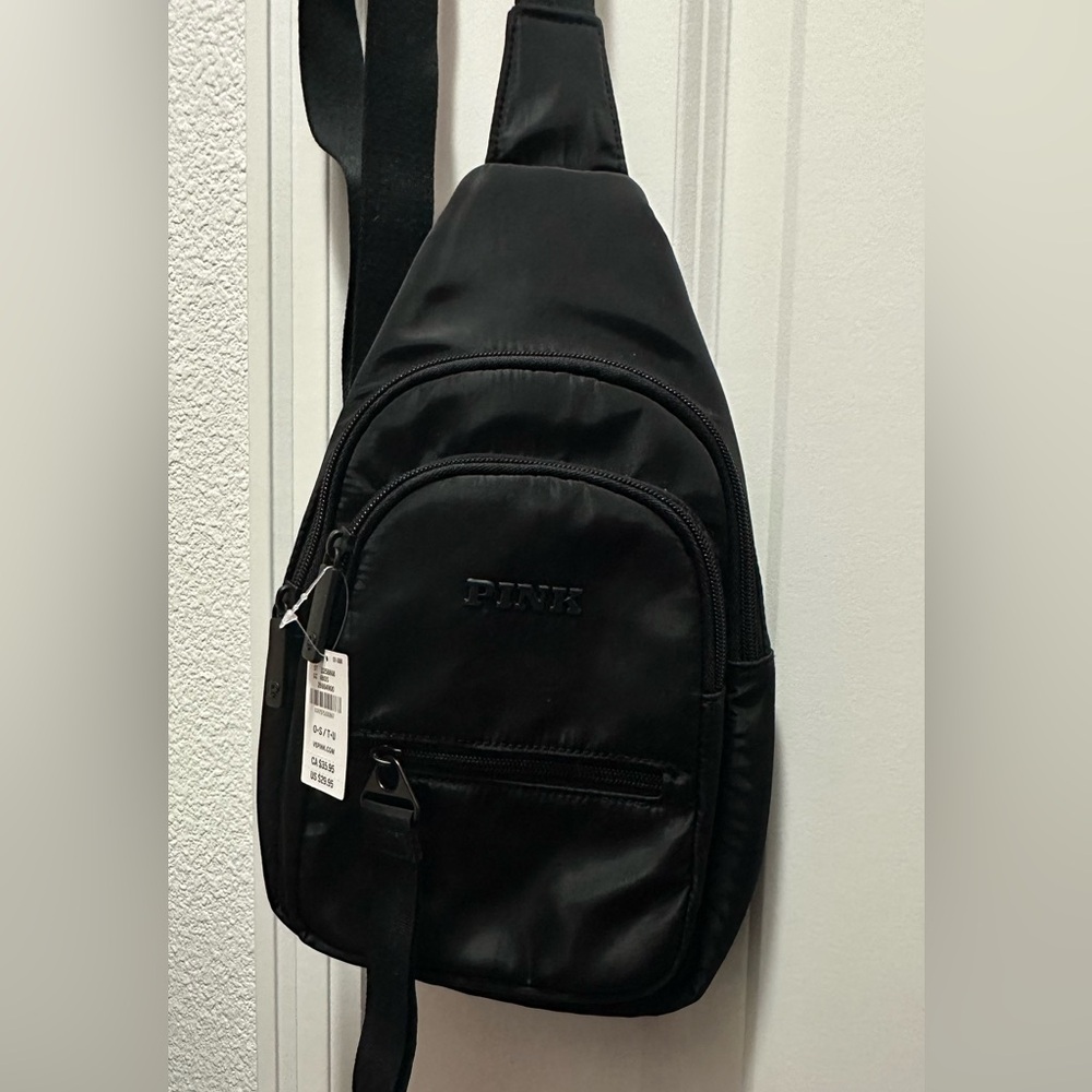 PINK Victoria's Secret Black Belt Bag